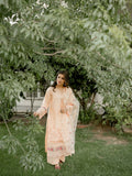 Kachy Dhaagy Cotton Embroidered Stitched 3-Piece Suit-Florin