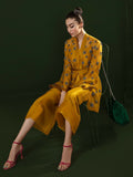 Hussain Rehar Basic Not Basic I Organza Embellished Stitched 4-Piece Suit-Holly Hock