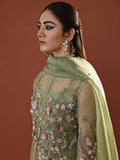 Hussain Rehar Basic Not Basic I Organza Embellished Stitched 4-Piece Suit-Primrose