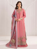Shurooq Echoes In Bloom Silk Embellished Stitched 3-Piece Suit-Rose Mist