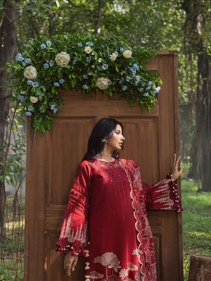 Parishay Winterwood Tales Khaddar Embroidered Unstitched 3-Piece Suit- WW - 03