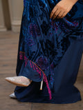 Noori Palachi Embossed Printed With Stone Work Unstitched 3-Piece Suit