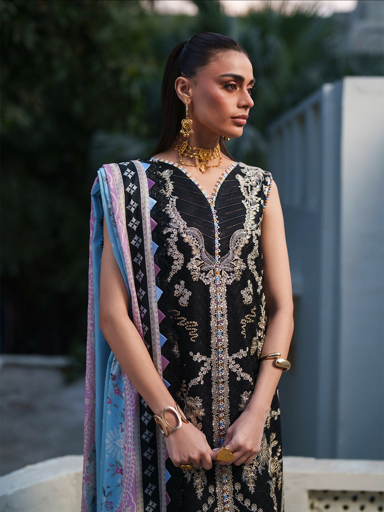 Binilyas Heritage Dore Summer'26 Lawn Embroidered Stitched 3-Piece Suit-171-B
