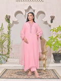 Ruby's Couture Shireen Raw Silk Embroidered Stitched 3-Piece Suit-Nysa