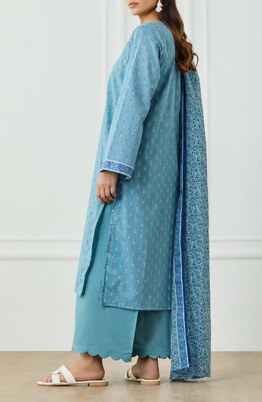 Sky Blue-Orient Lawn Printed Unstitched 3-Piece Suit-OTL-25-497/U SKY BLUE