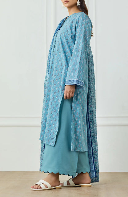 Sky Blue-Orient Lawn Printed Unstitched 3-Piece Suit-OTL-25-497/U SKY BLUE