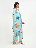 Imran Aftab Basant Mela Raw Silk Printed Stitched 3-Piece Suit-IARP 01