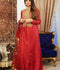Shiza Hassan Nadia Luxury Pret Korean Raw Silk Embroidered Stitched 2-Piece Suit-Rose
