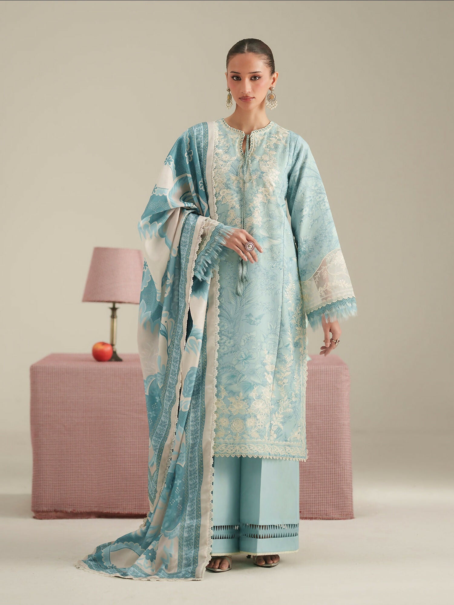 Binilyas Jojo Summer'26 Lawn Embroidered Unstitched 3-Piece Suit-86A