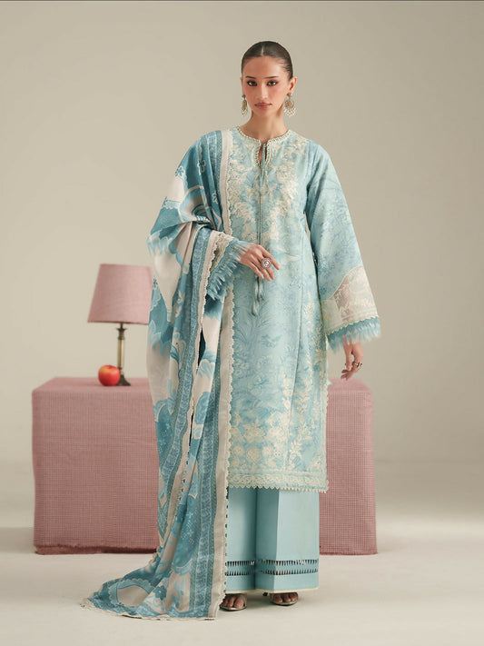 Binilyas Jojo Summer'26 Lawn Embroidered Unstitched 3-Piece Suit-86A