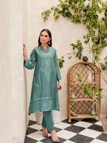 Panache Apparel Lawn Embroidered Stitched 2-Piece Suit-Zest
