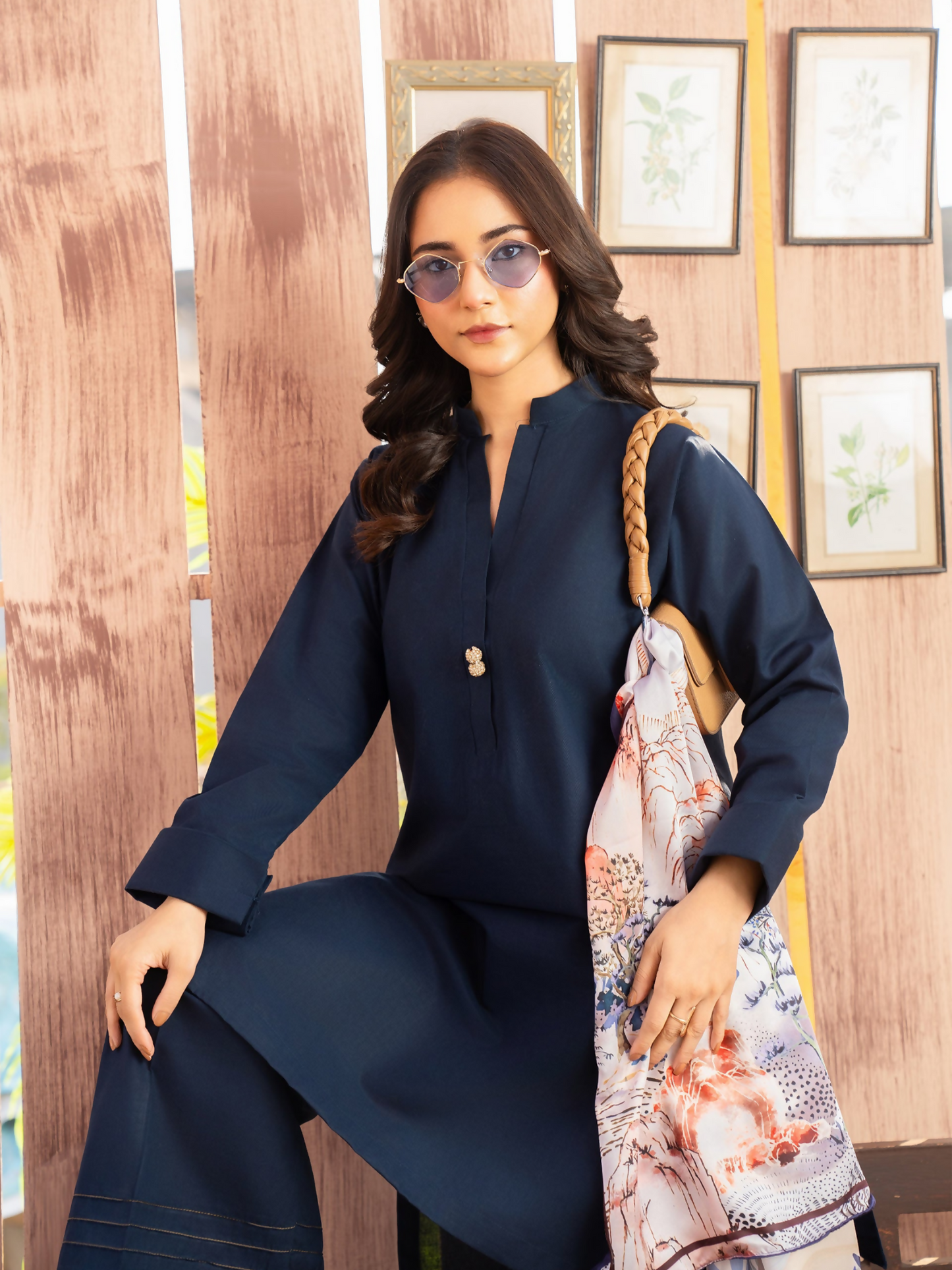 Panache Apparel Winter Core Khaddar Stitched Suit-Fog