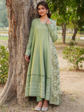 Panache Apparel Linen Embroidered Stitched Suit-Jiya