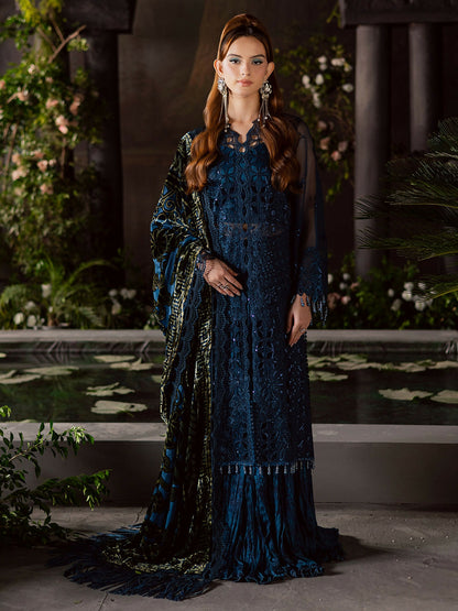 Mahnur Amelia Kotrai Embroidered Unstitched 3-Piece Suit-CK-008