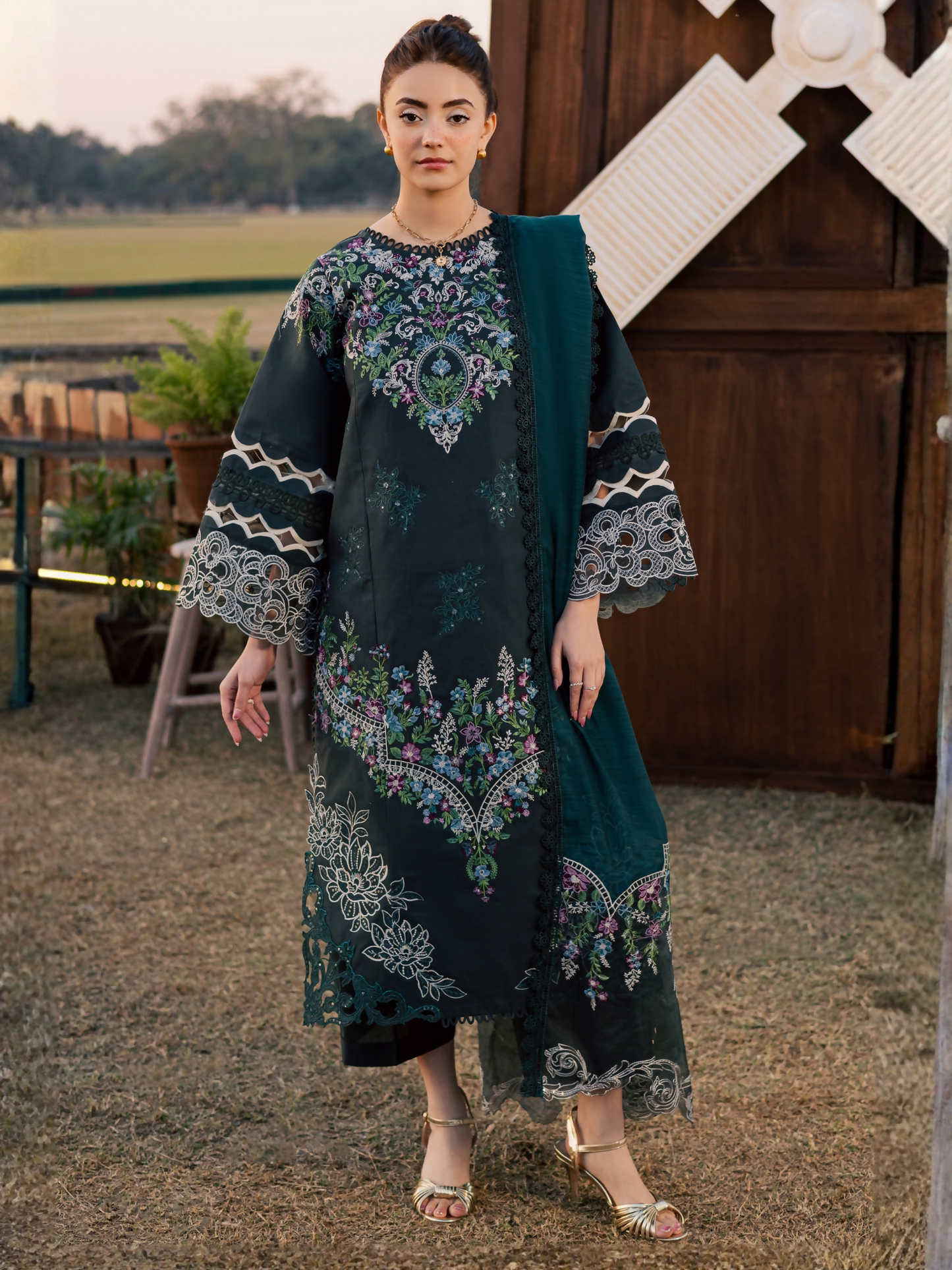Parishay Summer Queen Vol 2 Lawn Embroidered Stitched 3-Piece Suit-SQU-16
