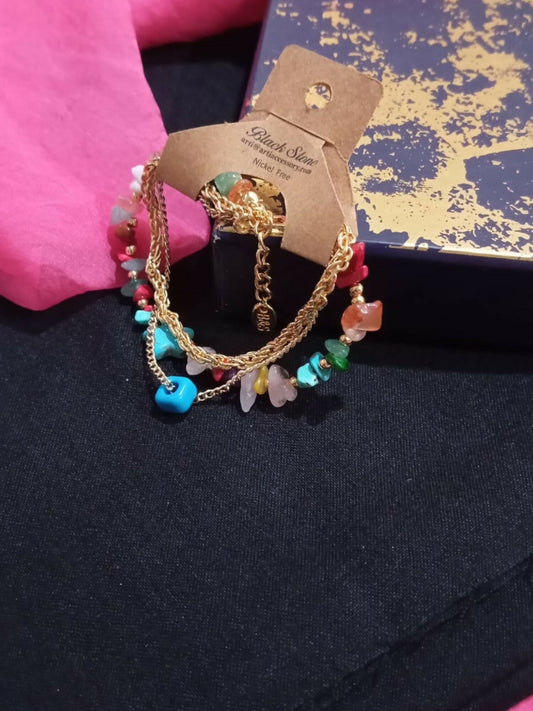 Joyels 3-Layer Multicolour Bracelet