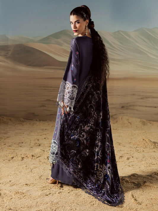 Mahnur Amelia Kotrai Embroidered Unstitched 3-Piece Suit-CK-005