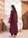 Panache Apparel Winter Core Khaddar Embroidered Stitched Suit-Flake