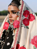 Hussain Rehar Karandi'25 Embroidered Unstitched 3-Piece Suit-Rose
