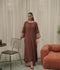 Mannat Clothing Suave Edit Raw Silk Co-Ord Set-Espresso