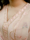 Kachy Dhaagy Cotton Embroidered Stitched 3-Piece Suit-Florin