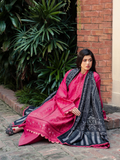 Binilyas Diara Winter Kotrai Embroidered Unstitched 3-Piece Suit-53 - A