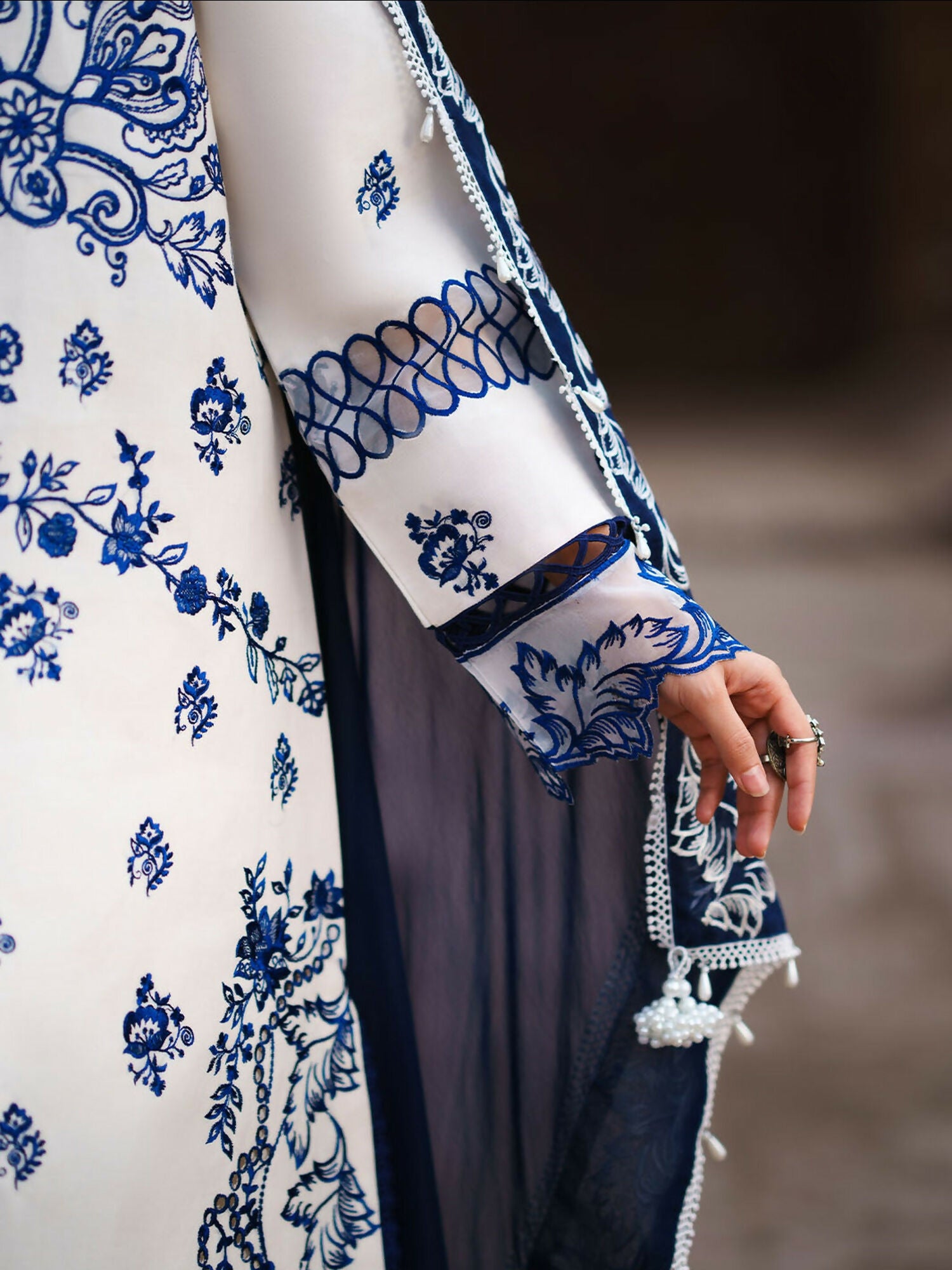 Mahnur Gul Luxury Lawn'26 Embroidered Stitched 3-Piece Suit-G-008