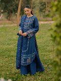 Binilyas Freesia Luxury Lawn Embroidered Unstitched 3-Piece Suit-102 - B