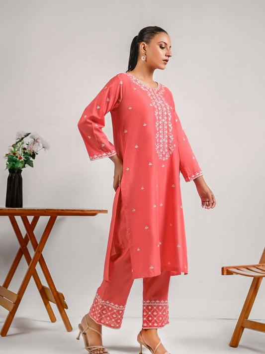 MAK Fashion Lawn Embroidered Stitched 2-Piece Suit-Maya