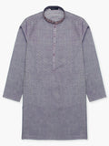 Velvour Boys Cotton Embroidered Stitched Kurta-VB201-B