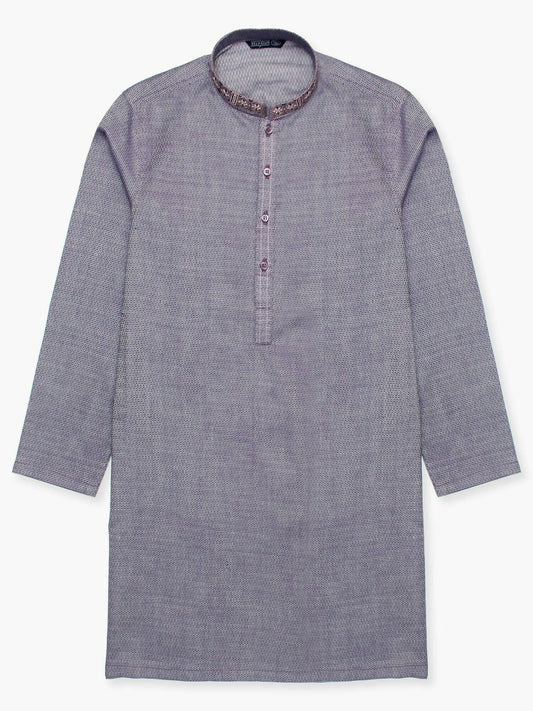 Velvour Boys Cotton Embroidered Stitched Kurta-VB201-B