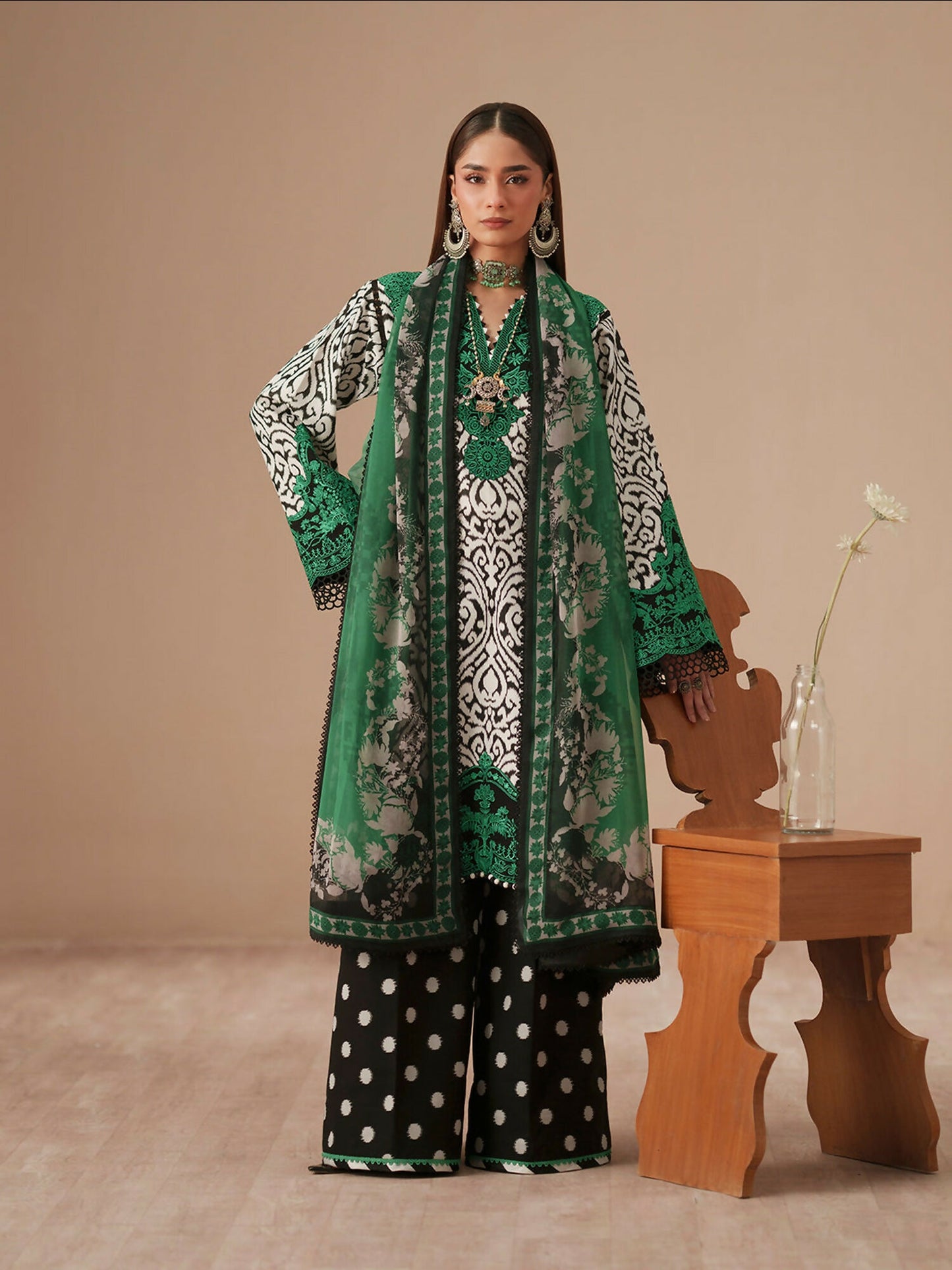 Binilyas Jojo Summer'26 Lawn Embroidered Unstitched 3-Piece Suit-85A