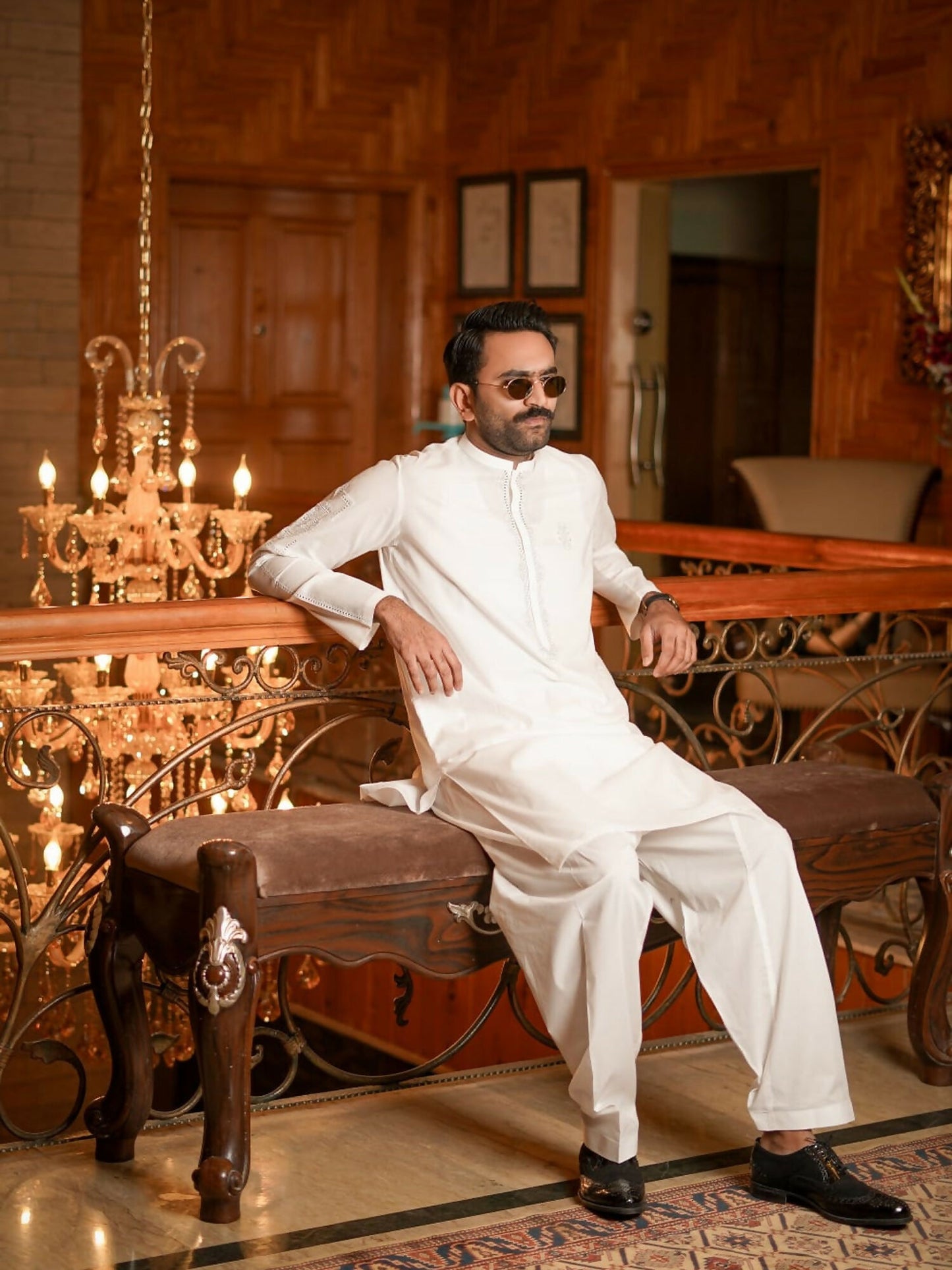 Fabrich Virsa Cotton Embroidered Unstitched Shalwar Kameez-Snow