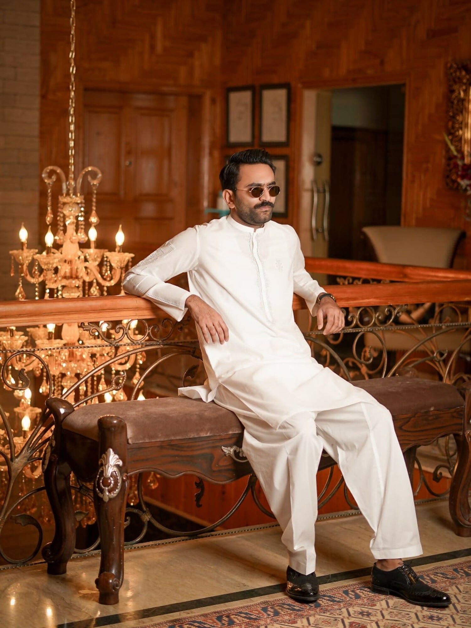 Fabrich Virsa Cotton Embroidered Unstitched Shalwar Kameez-Snow