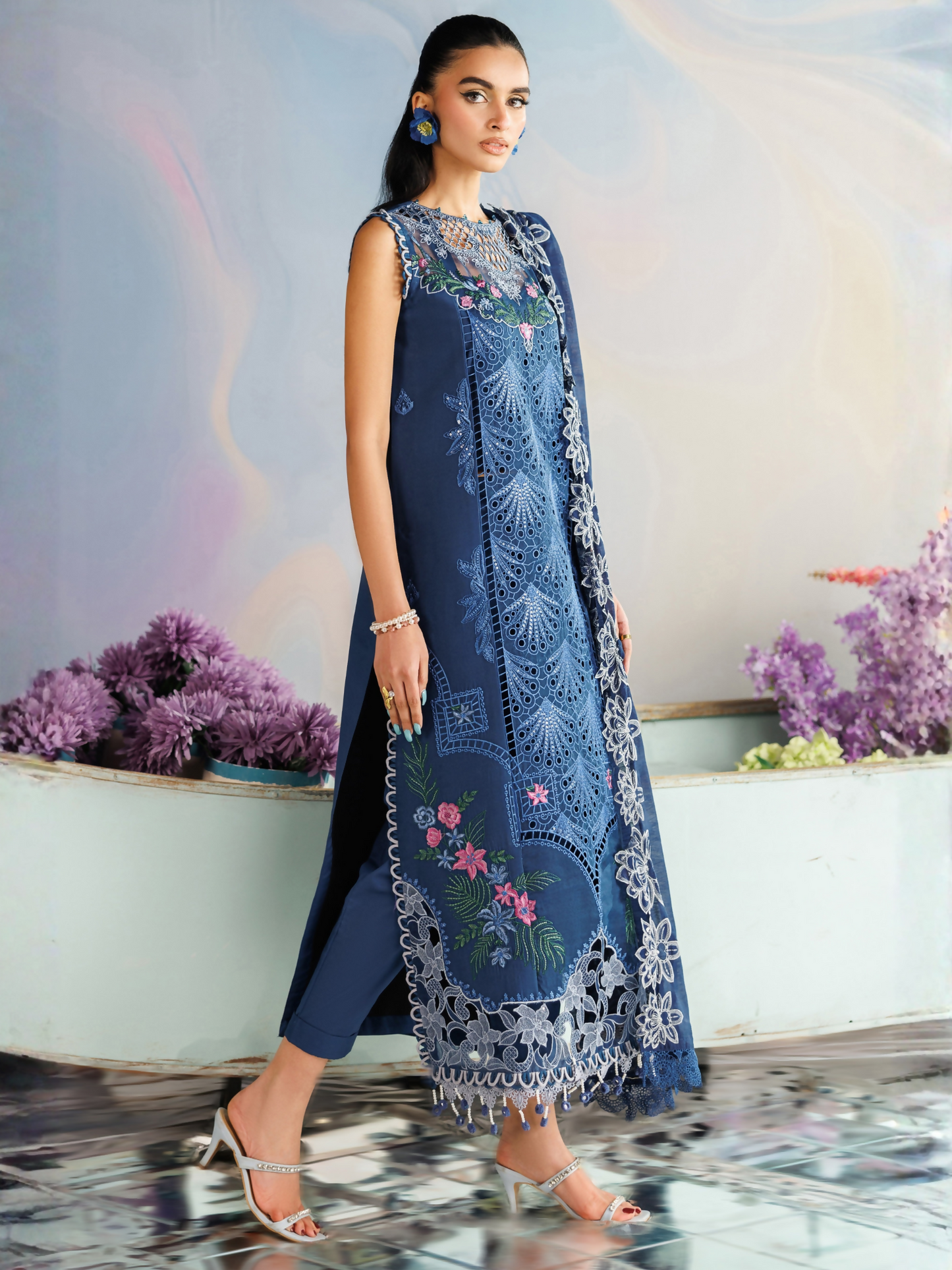 Parishay Shangrila Lawn Vol 2 Embroidered Unstitched 3-Piece Suit-ANG-01