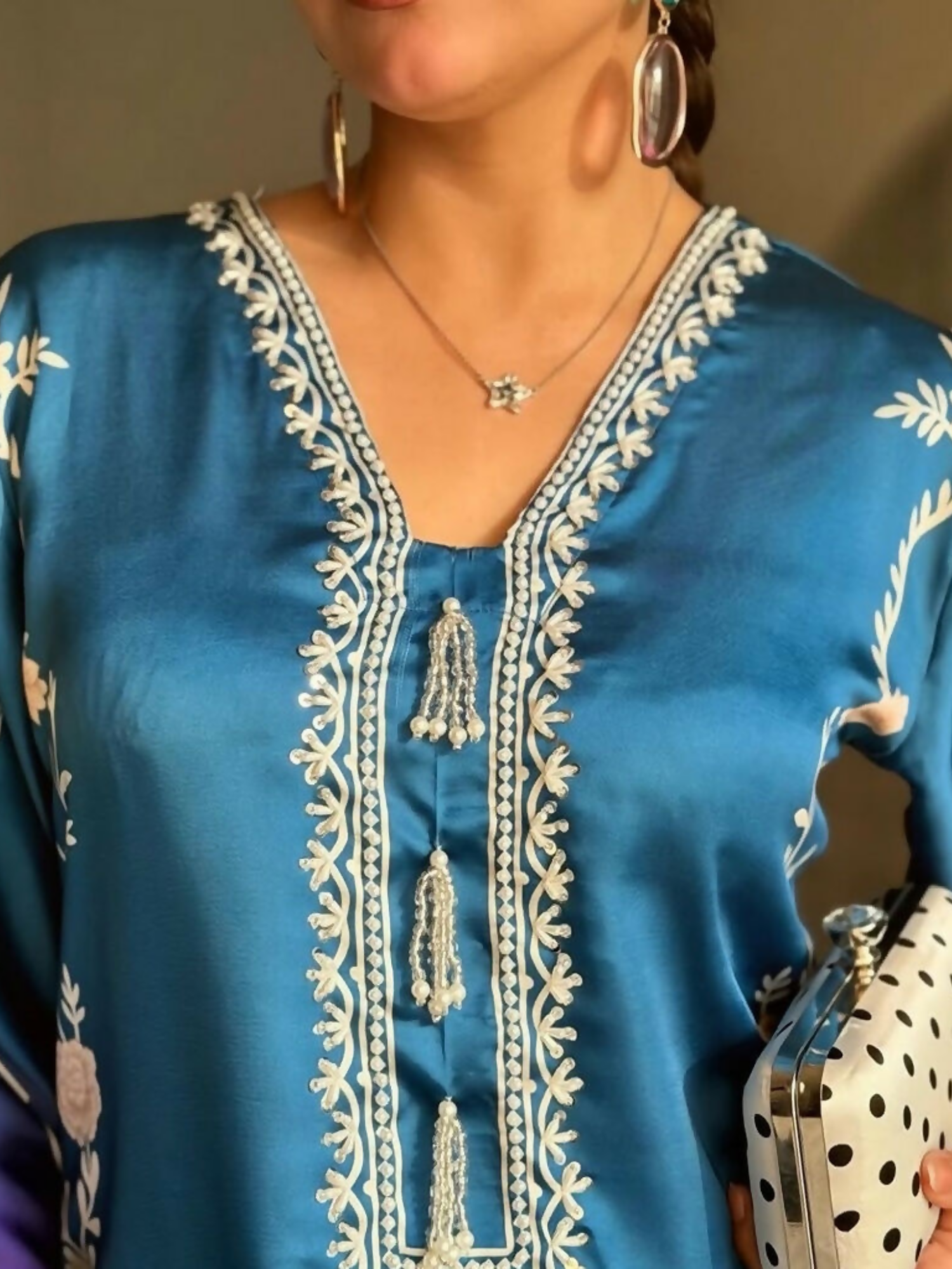 MH Cloth House Silk Printed Stitched 2-Piece Suit-Ruhara