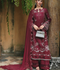 Qalamkar Qline Lawn Drop-1 Embroidered Unstitched 3-Piece Suit-RP-12-Garnet