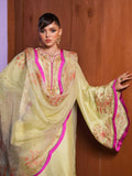 Hussain Rehar Basic Not Basic IV Raw Silk Embellished Stitched 3-Piece Suit-Meadow