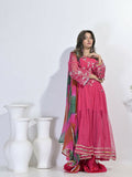 Ruby's Couture Festive Fall'25 Net Embellished Stitched 3-Piece Suit-Naza