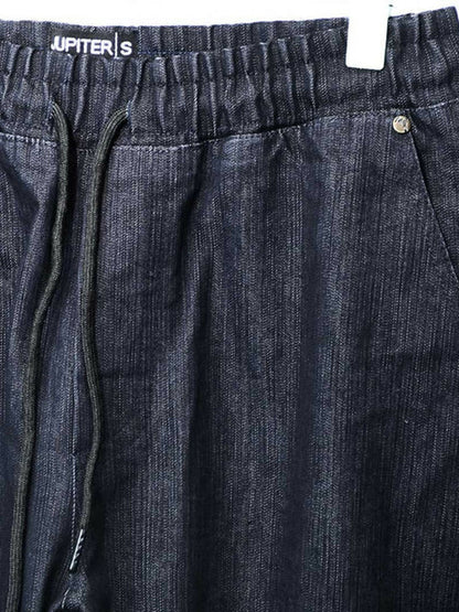Jupiter Plain Engineered Denim Cargo Pockets Trouser-14494