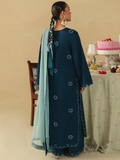 Mannat Clothing Boho Summer'26 Cotton Embroidered Stitched Suit-Sapphire