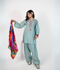 HU Studios Karam Collection Lawn Embroidered Stitched 2-Piece Suit-Ferozi