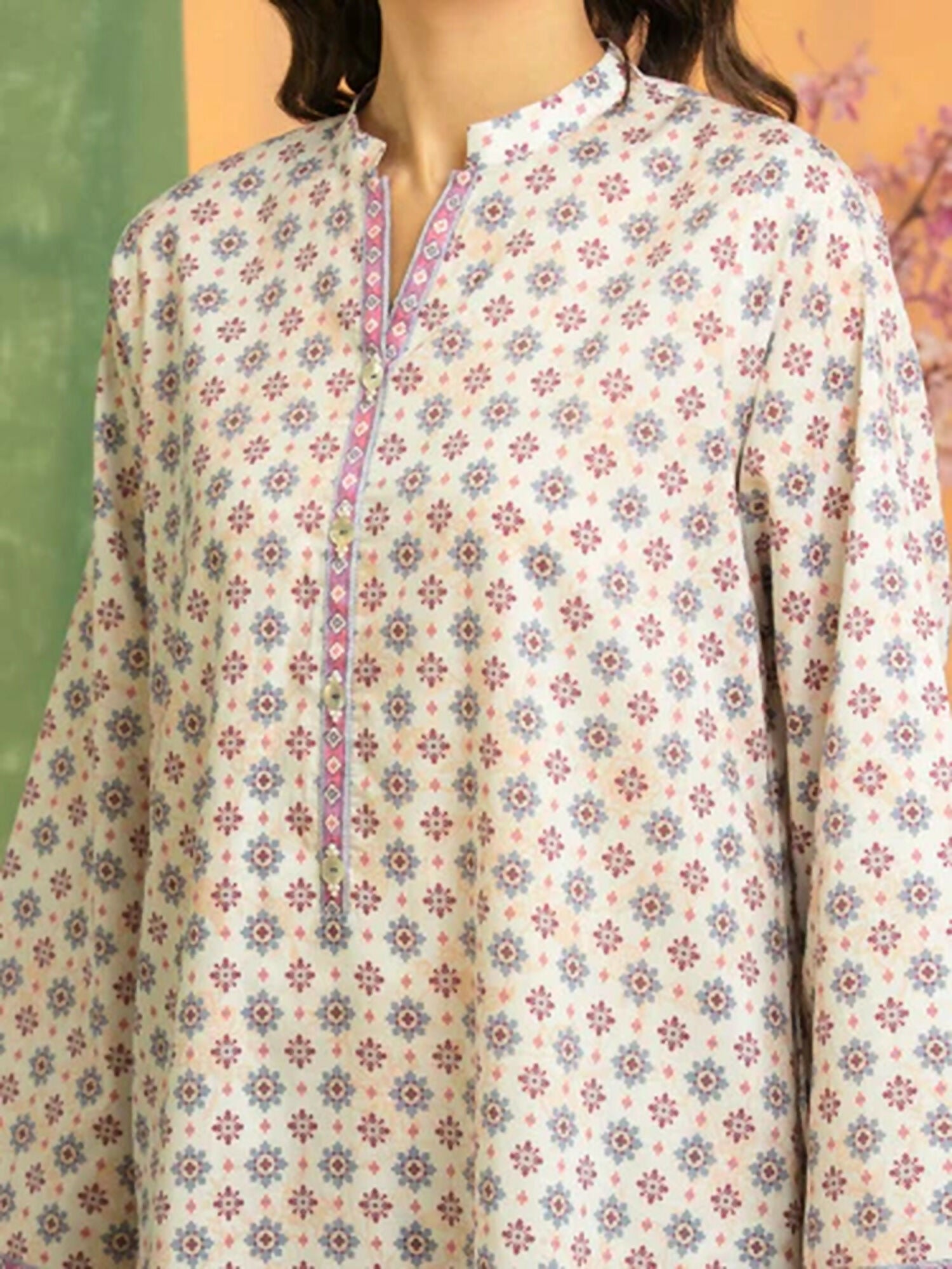 Edenrobe Allure Summer Lawn Printed Unstitched 3-Piece Suit-EWU5A1-35188