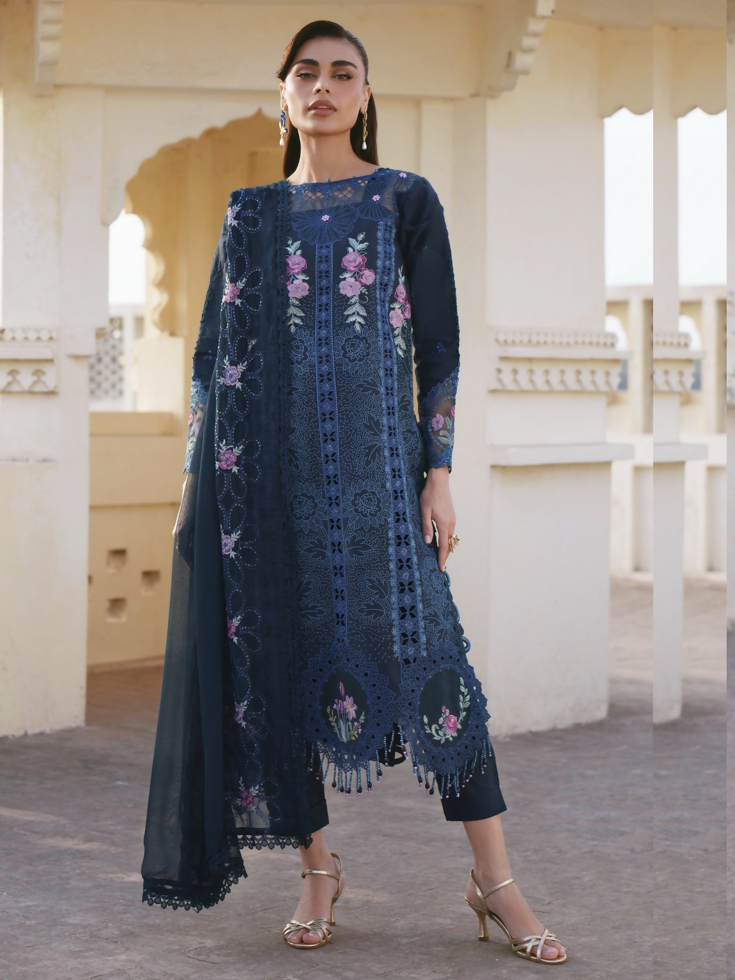Parishay Shangrila Lawn Embroidered Unstitched 3-Piece Suit-SLA-06