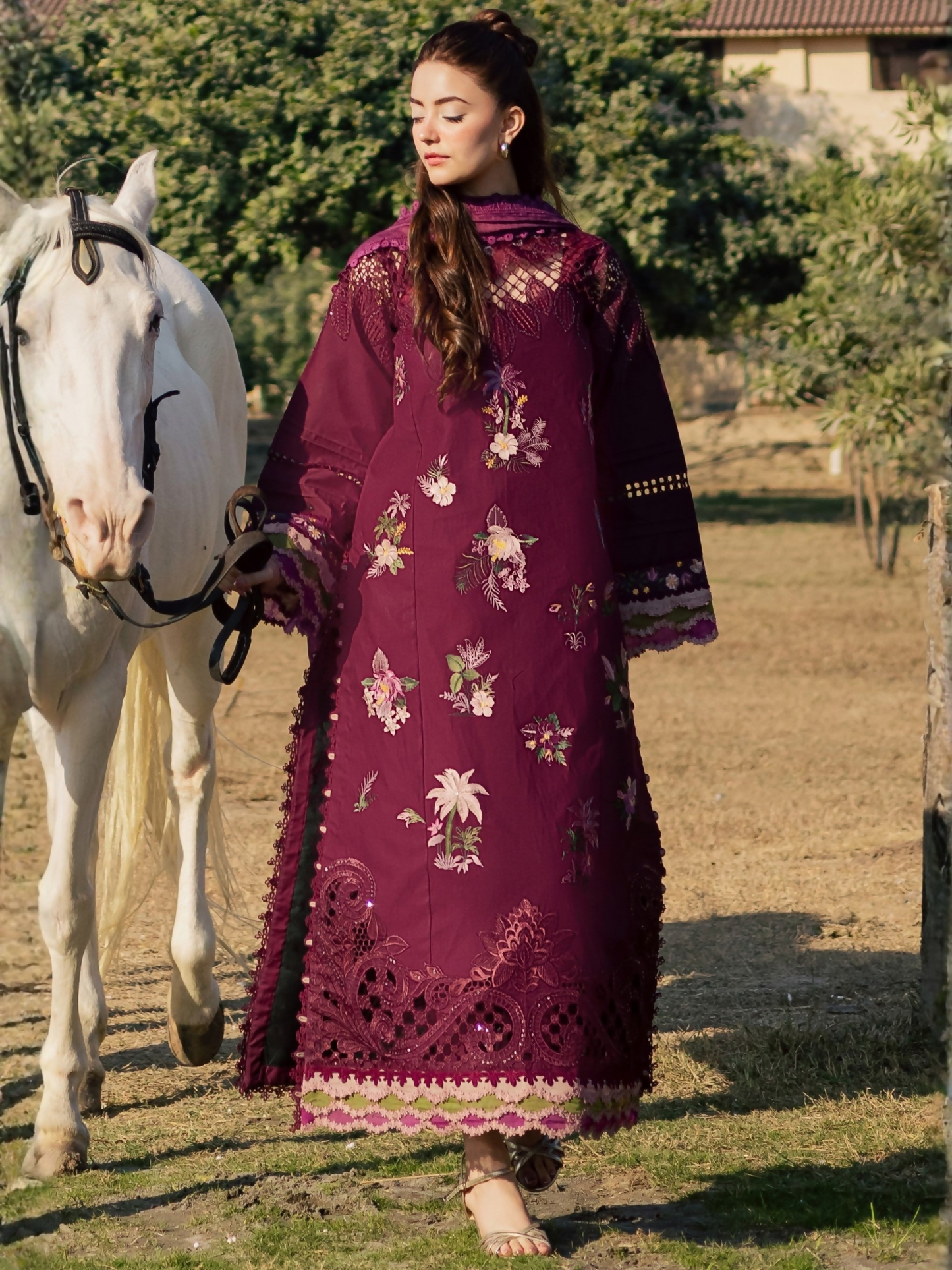 Parishay Summer Queen Vol 2 Lawn Embroidered Stitched 3-Piece Suit-SQU-04