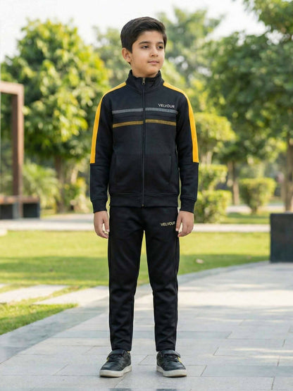 Velvour Polyathletic Fleece Tracksuit-VWT55-B