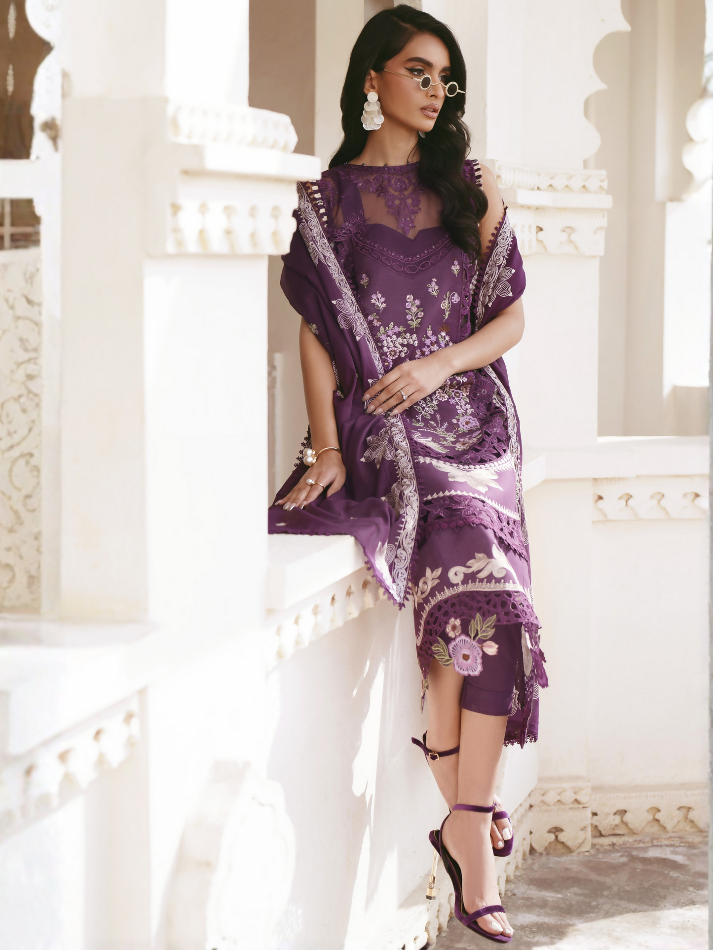 Parishay Shangrila Lawn Embroidered Unstitched 3-Piece Suit-SLA-15