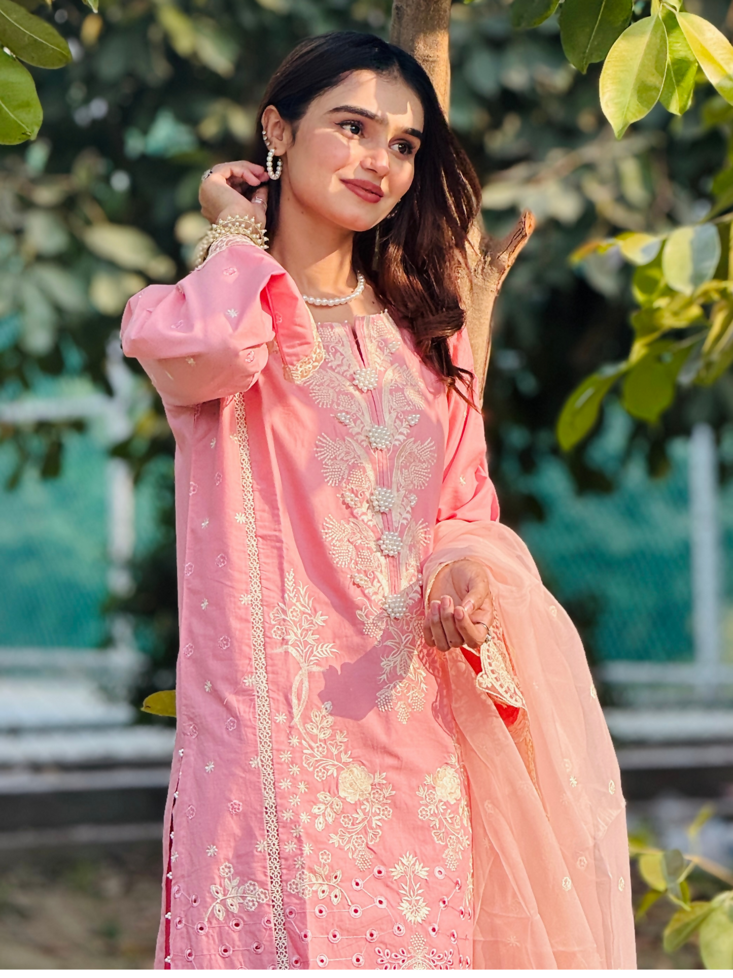 Siraphina Winter Cotton Embroidered Stitched 3-Piece Suit