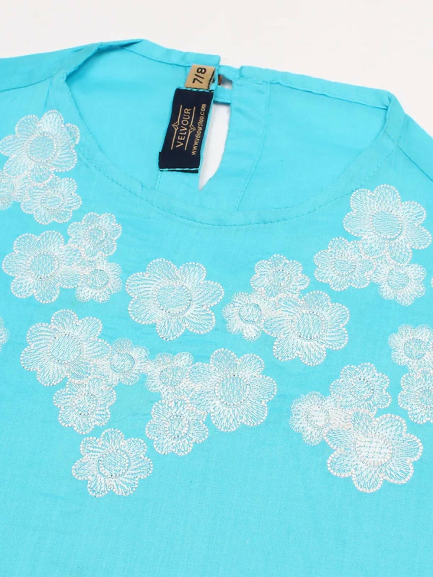 Velvour Girls Embroidered Co Ord Set -VG162-C