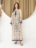 Panache Apparel Florise Silk Lawn Printed Shirt-Vynra